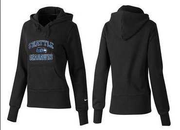 Women Seattle Seahawks Logo Pullover Hoodie-- (12)
