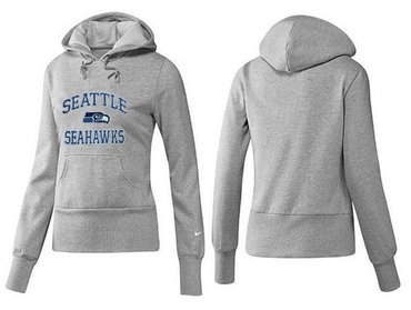 Women Seattle Seahawks Logo Pullover Hoodie-- (16)
