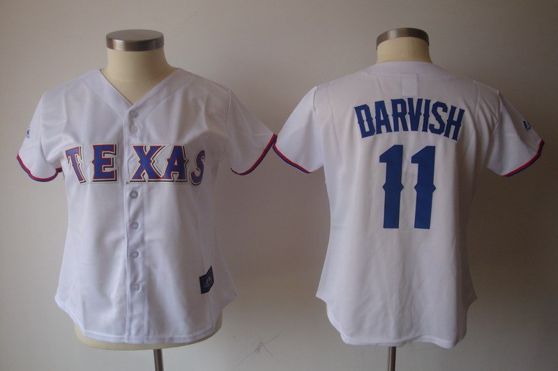 Women Texas Rangers 11 Yu Darvish White Jerseys Women Texas Rangers 11 Yu Darvish White Jerseys