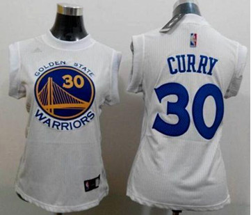 Women Warriors #30 Stephen Curry White NBA Jersey