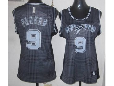 Women nba San Antonio Spurs #9 tony parker black-grey(2012)