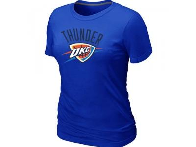 Womens NBA Oklahoma City Thunder Big & Tall Primary Logo Blue T-Shirt Womens NBA Oklahoma City Thunder Big & Tall Primary Logo Blue T-Shirt