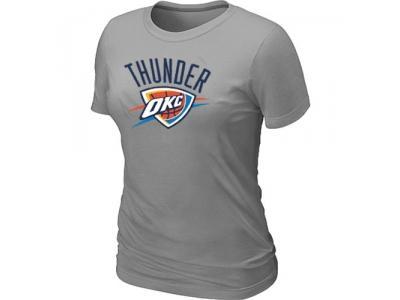 Womens NBA Oklahoma City Thunder Big & Tall Primary Logo L.Grey T-Shirt Womens NBA Oklahoma City Thunder Big & Tall Primary Logo L.Grey T-Shirt