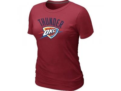 Womens NBA Oklahoma City Thunder Big & Tall Primary Logo Red T-Shirt Womens NBA Oklahoma City Thunder Big & Tall Primary Logo Red T-Shirt