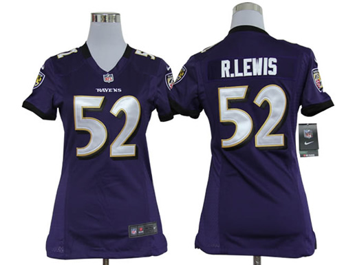 womens baltimore ravens 52 r.lewis game jerseys