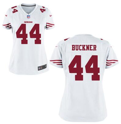 Womens San Francisco 49ers 44 DeForest Buckner Nike White 2016 Draft Pick Game Jersey