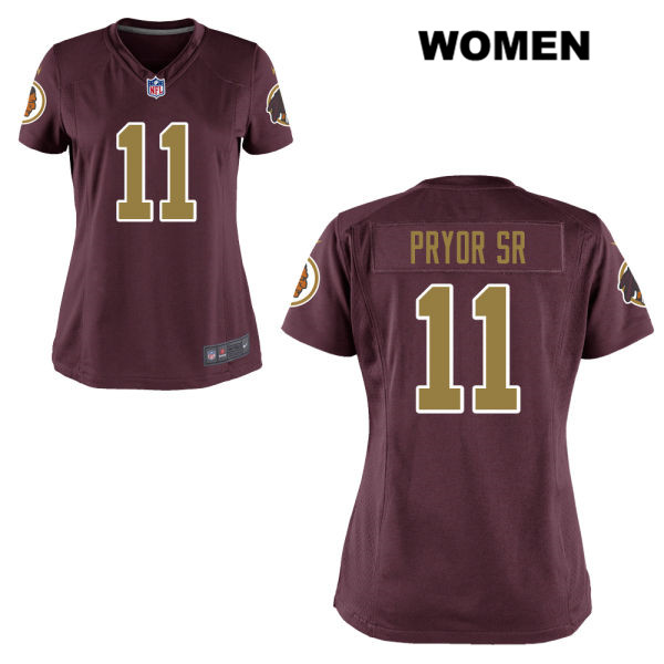 Womens Washington Redskins Throwback #11 Terrelle Pryor Sr  Nike Red Football Jersey