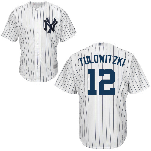 Yankees #12 Troy Tulowitzki White Cool Base Stitched Youth Baseball Jersey Yankees #12 Troy Tulowitzki White Cool Base Stitched Youth Baseball Jersey
