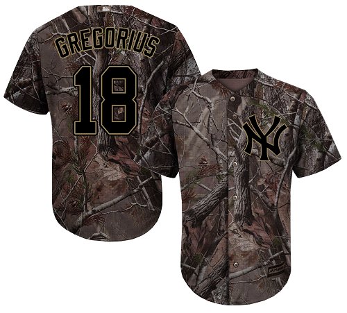 Yankees #18 Didi Gregorius Camo Realtree Collection Cool Base Stitched Youth Baseball Jersey Yankees #18 Didi Gregorius Camo Realtree Collection Cool Base Stitched Youth Baseball Jersey