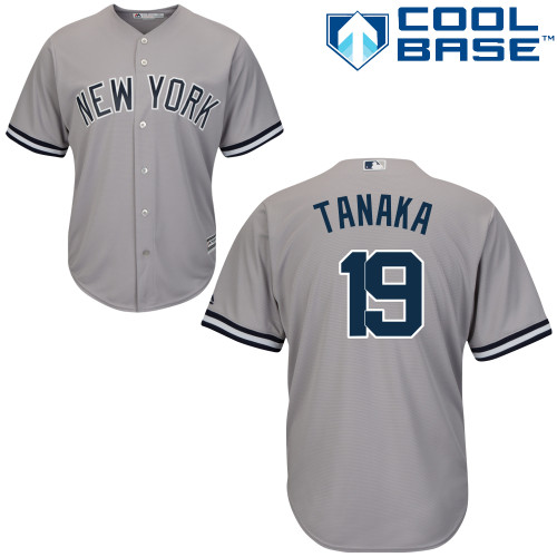 Yankees #19 Masahiro Tanaka Grey Cool Base Stitched Youth MLB Jersey Yankees #19 Masahiro Tanaka Grey Cool Base Stitched Youth MLB Jersey