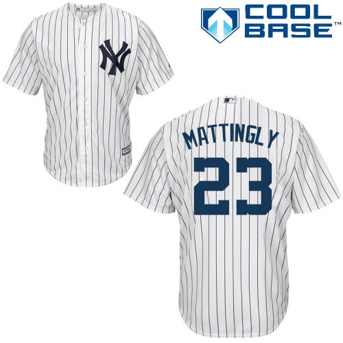 Yankees #23 Don Mattingly White Cool Base Stitched Youth MLB Jersey Yankees #23 Don Mattingly White Cool Base Stitched Youth MLB Jersey