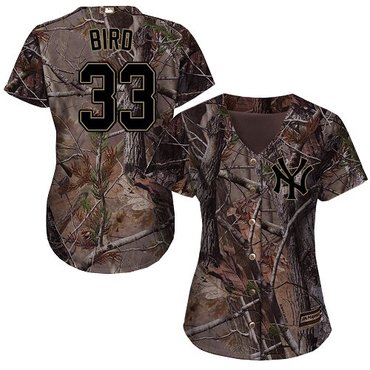 Yankees #33 Greg Bird Camo Realtree Collection Cool Base Women's Stitched Baseball Jersey Yankees #33 Greg Bird Camo Realtree Collection Cool Base Women's Stitched Baseball Jersey