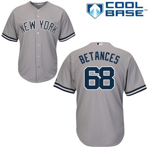 Yankees #68 Dellin Betances Grey Cool Base Stitched Youth MLB Jersey Yankees #68 Dellin Betances Grey Cool Base Stitched Youth MLB Jersey