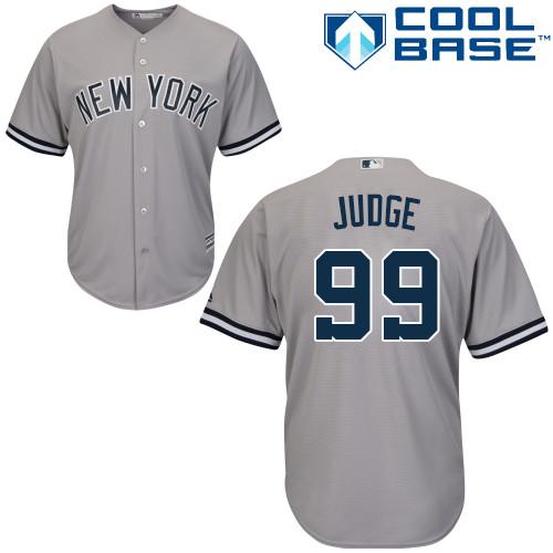 Yankees #99 Aaron Judge Grey Cool Base Stitched Youth MLB Jersey Yankees #99 Aaron Judge Grey Cool Base Stitched Youth MLB Jersey