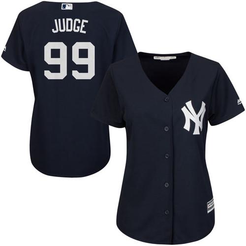 Yankees #99 Aaron Judge Navy Blue Alternate Women's Stitched MLB Jersey Yankees #99 Aaron Judge Navy Blue Alternate Women's Stitched MLB Jersey