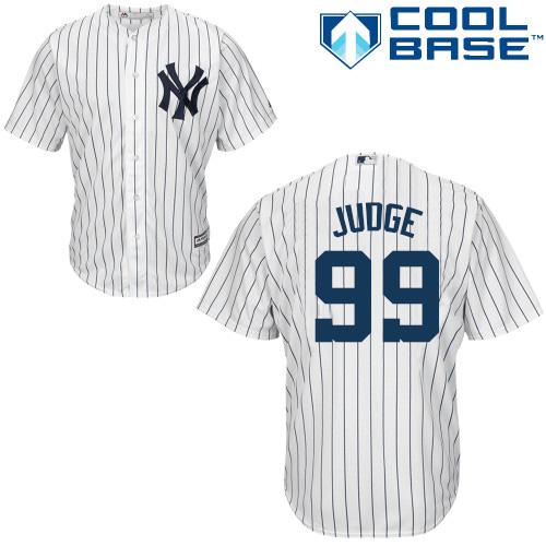 Yankees #99 Aaron Judge White Cool Base Stitched Youth MLB Jersey Yankees #99 Aaron Judge White Cool Base Stitched Youth MLB Jersey