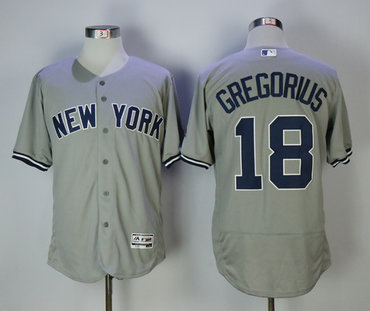 Yankees 18 Didi Gregorius Gray Flexbase Jersey