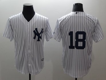 Yankees 18 Didi Gregorius White Cool Base Jersey