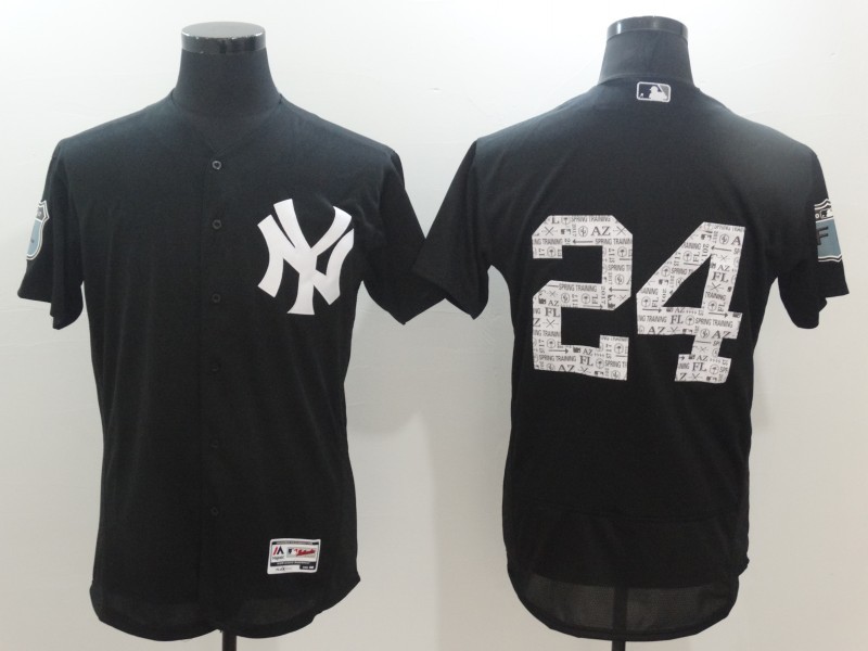Yankees 24 Gary Sanchez Navy 2017 Spring Training Flexbase Jersey
