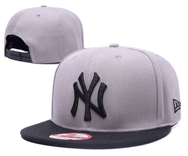 Yankees Fresh Logo Gray Adjustable Hat GS