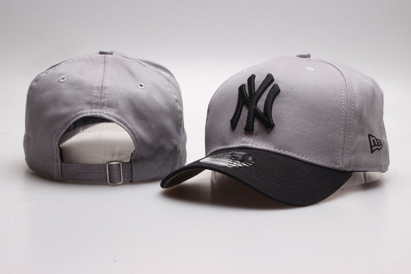 Yankees Team Logo Gray Adjustable Hat YP