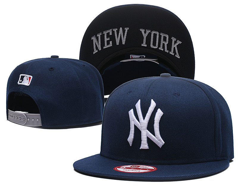 Yankees Team Logo Navy Adjustable Hat GS