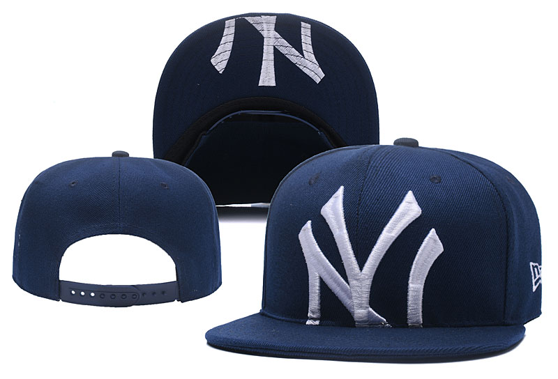 Yankees Team Logo Navy Adjustable Hat YD