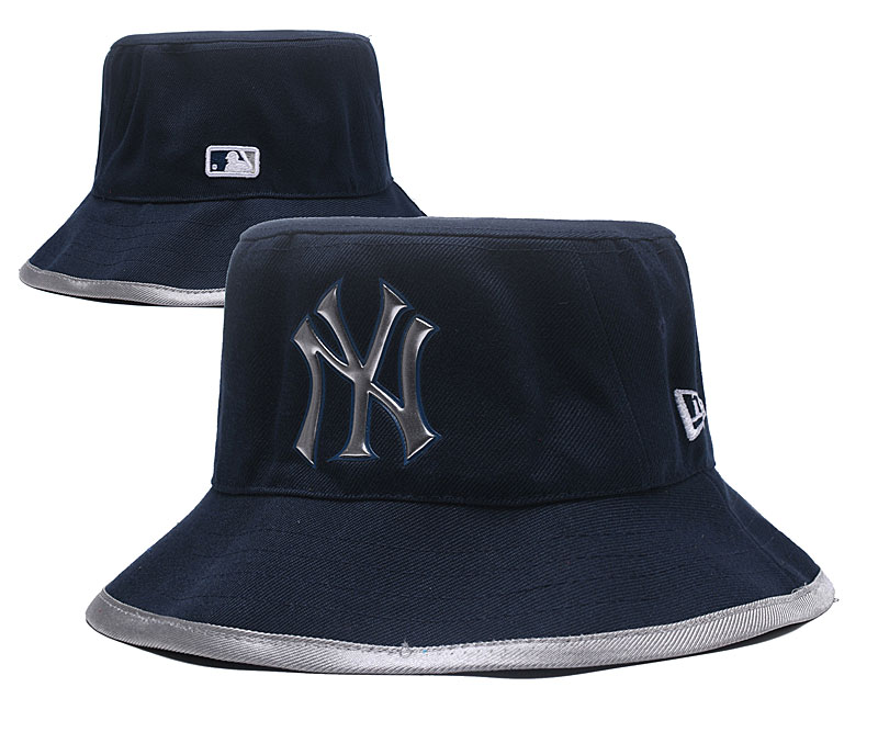 Yankees Team Logo Navy Wide Brim Hat YD