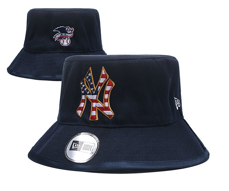 Yankees USA Flag Navy Wide Brim Hat YD