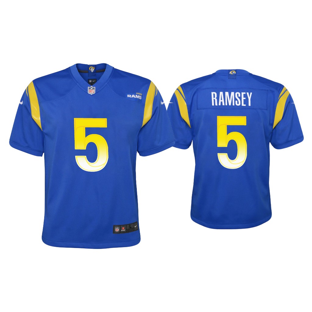 Youth #5 Jalen Ramsey Rams Vapor Limited Royal Jersey Youth #5 Jalen Ramsey Rams Vapor Limited Royal Jersey