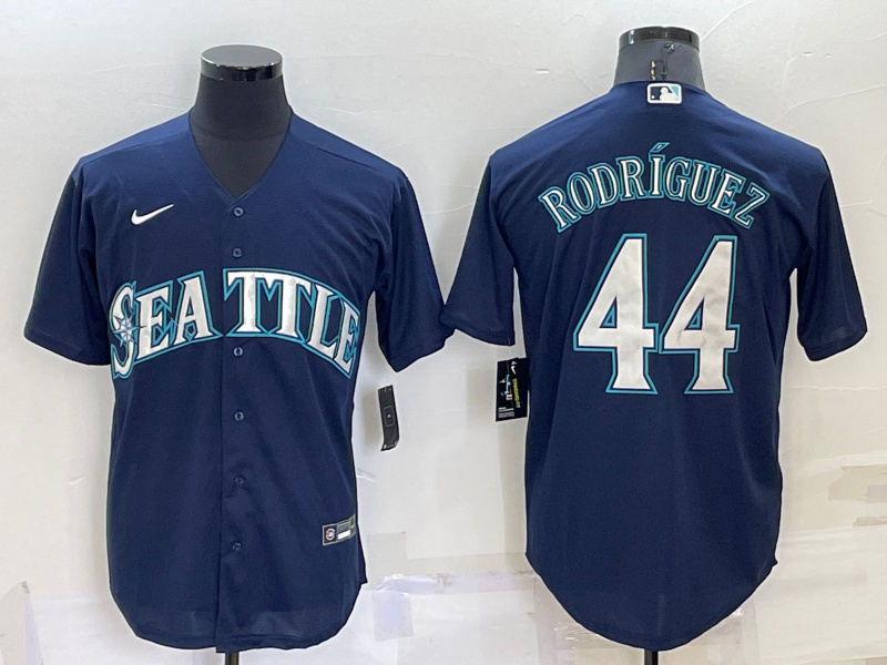 Youth Seattle Mariners #44 Julio Rodriguez Navy Blue Stitched MLB Cool Base Nike Jersey Youth Seattle Mariners #44 Julio Rodriguez Navy Blue Stitched MLB Cool Base Nike Jersey