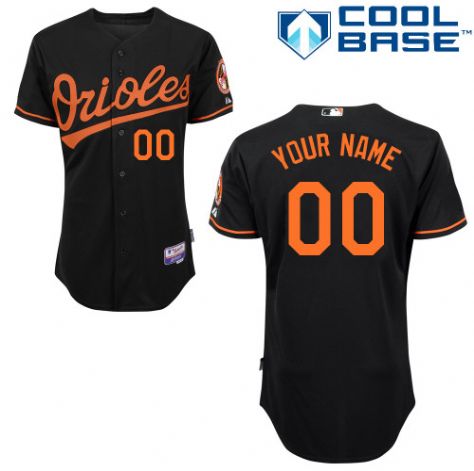 Youth's Baltimore Orioles Black Customized Jersey Youth's Baltimore Orioles Black Customized Jersey