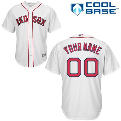 Youth's Boston Red Sox White Customized Jersey Youth's Boston Red Sox White Customized Jersey
