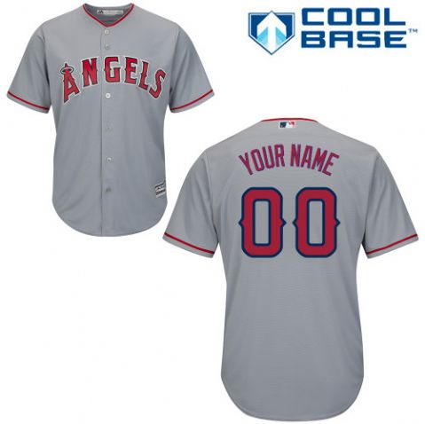 Youth's Los Angeles Angels Gray Customized Jersey Youth's Los Angeles Angels Gray Customized Jersey