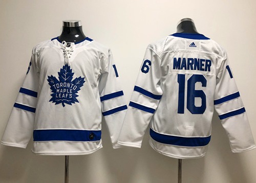Youth Adidas Maple Leafs #16 Mitchell Marner White Road Authentic Stitched Youth NHL Jersey Youth Adidas Maple Leafs #16 Mitchell Marner White Road Authentic Stitched Youth NHL Jersey