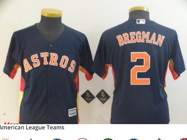 Youth Astros 2 Alex Bregman Navy Youth Cool Base Jersey Youth Astros 2 Alex Bregman Navy Youth Cool Base Jersey