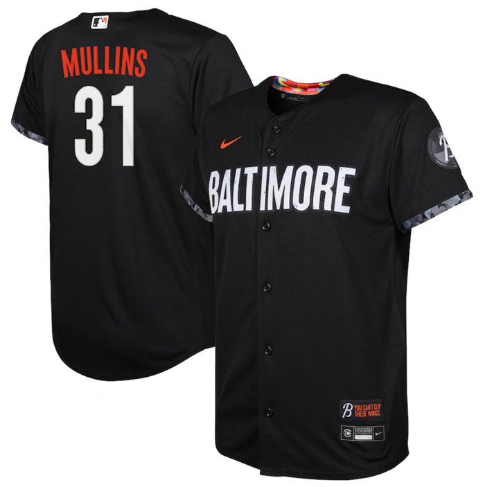 Youth Baltimore Orioles #31 Cedric Mullins Black 2023 City Connect Stitched Baseball Jersey Youth Baltimore Orioles #31 Cedric Mullins Black 2023 City Connect Stitched Baseball Jersey