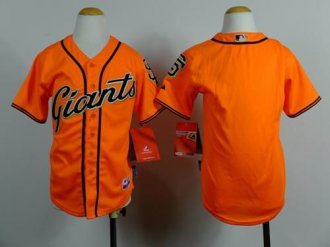 Youth Baseball Giants Blank Orange Alternate Stitched Jersey Youth Baseball Giants Blank Orange Alternate Stitched Jersey