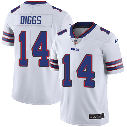 Youth Bills #14 Stefon Diggs White Men's Stitched NFL Vapor Untouchable Limited Jersey Youth Bills #14 Stefon Diggs White Men's Stitched NFL Vapor Untouchable Limited Jersey