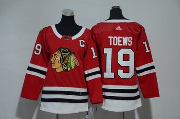 Youth Blackhawks 19 Jonathan Toews Red Youth Adidas Jersey