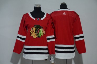Youth Blackhawks Blank Red Youth Adidas Jersey