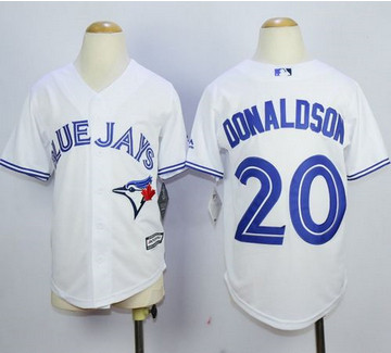 Youth Blue Jays #20 Josh Donaldson White Cool Base Stitched MLB Jersey Youth Blue Jays #20 Josh Donaldson White Cool Base Stitched MLB Jersey