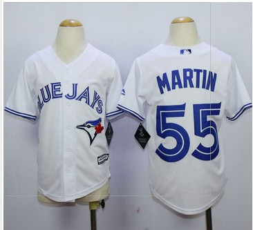 Youth Blue Jays #55 Russell Martin White Cool Base Stitched MLB Jersey Youth Blue Jays #55 Russell Martin White Cool Base Stitched MLB Jersey