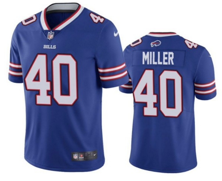 Youth Buffalo Bills #40 Von Miller Royal Vapor Untouchable Limited Stitched Jersey Youth Buffalo Bills #40 Von Miller Royal Vapor Untouchable Limited Stitched Jersey