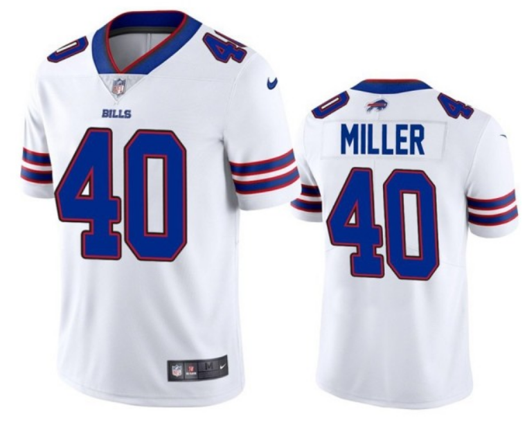 Youth Buffalo Bills #40 Von Miller White Vapor Untouchable Limited Stitched Jersey Youth Buffalo Bills #40 Von Miller White Vapor Untouchable Limited Stitched Jersey