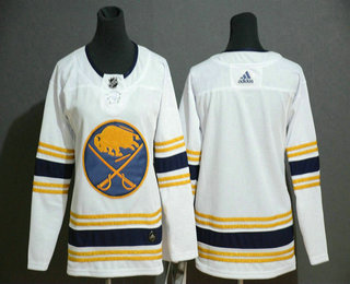 Youth Buffalo Sabres Blank White With Gold 50th Anniversary Adidas Stitched NHL Jersey Youth Buffalo Sabres Blank White With Gold 50th Anniversary Adidas Stitched NHL Jersey