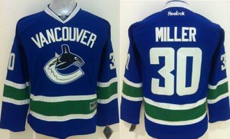 Youth Canucks #30 Ryan Miller Blue Stitched NHL Jersey Youth Canucks #30 Ryan Miller Blue Stitched NHL Jersey