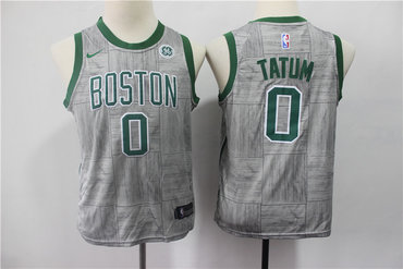 Youth Celtics 0 Jayson Tatum Gray Youth Nike Swingman Jersey Youth Celtics 0 Jayson Tatum Gray Youth Nike Swingman Jersey