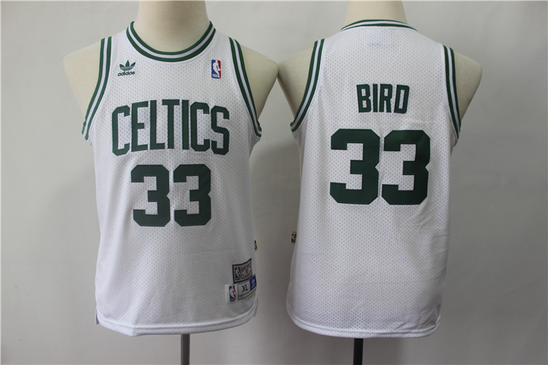 Youth Celtics 33 Larry Bird White Youth Hardwood Classics Jersey Youth Celtics 33 Larry Bird White Youth Hardwood Classics Jersey