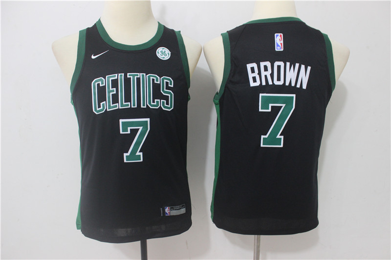 Youth Celtics 7 Jaylen Brown Black Youth Nike Swingman Jersey Youth Celtics 7 Jaylen Brown Black Youth Nike Swingman Jersey